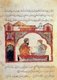 Iraq: Two men in discussion. Miniature by Yahya ibn Mahmud al-Wasiti, 1237 CE